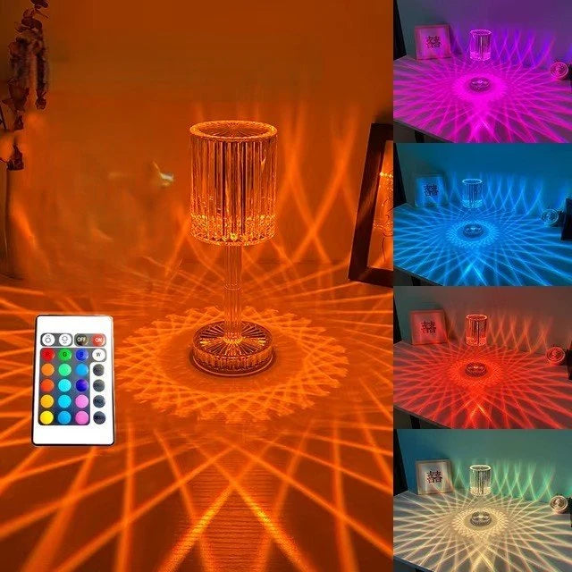 Lampe tactile LED cristal 3 températures blanc froid neutre chaud — Mon Univers - Mes Lumières