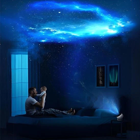Projecteur Galaxie 12-en-1 projection planétarium chambre enfant — Mon Univers - Mes Lumières