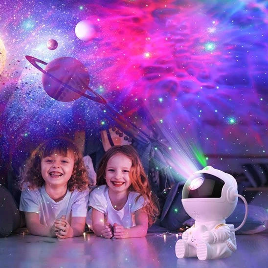 Projecteur LED Astronaute UltraBright ambiance galaxie bleue chambre nuit — Mon Univers - Mes Lumières