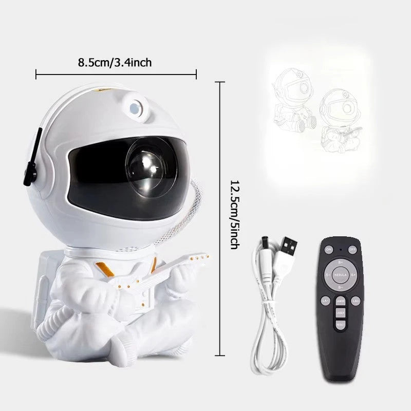Projecteur LED Astronaute UltraBright blanc avec télécommande fond blanc — Mon Univers - Mes Lumières