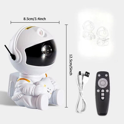 Projecteur LED Astronaute UltraBright blanc et noir vue comparative fond blanc — Mon Univers - Mes Lumières