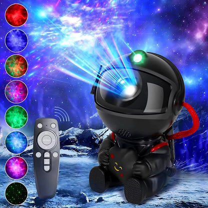 Projecteur LED Astronaute UltraBright noir projection étoiles vertes nuit — Mon Univers - Mes Lumières