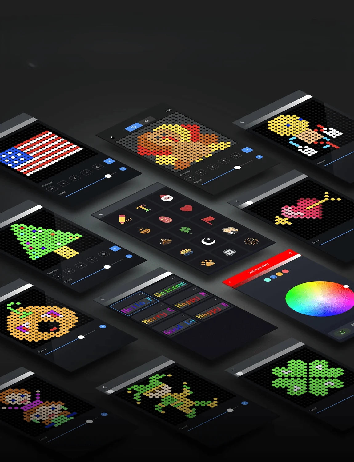 Rideau LED ColorSync 400 LEDs RGB multicolores contrôle app télécommande — Mon Univers - Mes Lumières