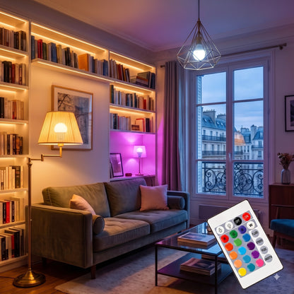 Ampoule LED RGB | Télécommandée 20W 2000 lumens