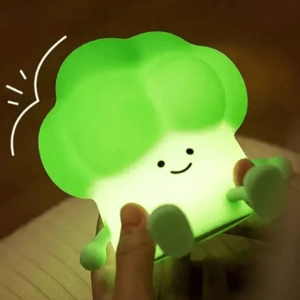 Veilleuse LumiBuddy Brocoli recharge USB autonomie longue durée — Mon Univers - Mes Lumières