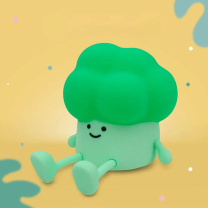 Veilleuse LumiBuddy Brocoli silicone doux rechargeable vue principale — Mon Univers - Mes Lumières