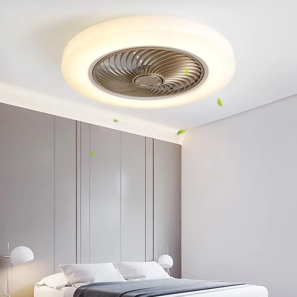 Ventilateur de Plafond Silencieux LED coloris or détail — Mon Univers - Mes Lumières