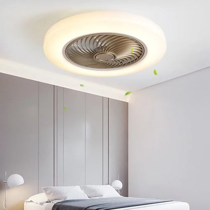 Ventilateur de Plafond Silencieux LED coloris or détail — Mon Univers - Mes Lumières