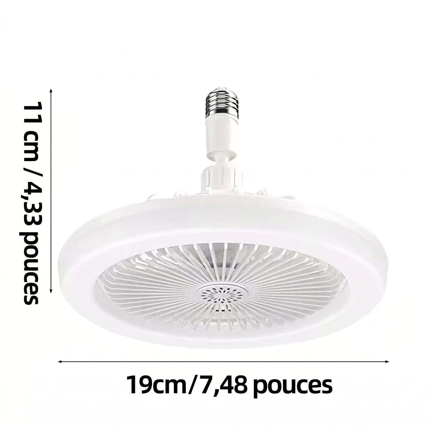 Ventilateur de plafond rotatif LED design moderne intérieur contemporain salon — Mon Univers - Mes Lumières
