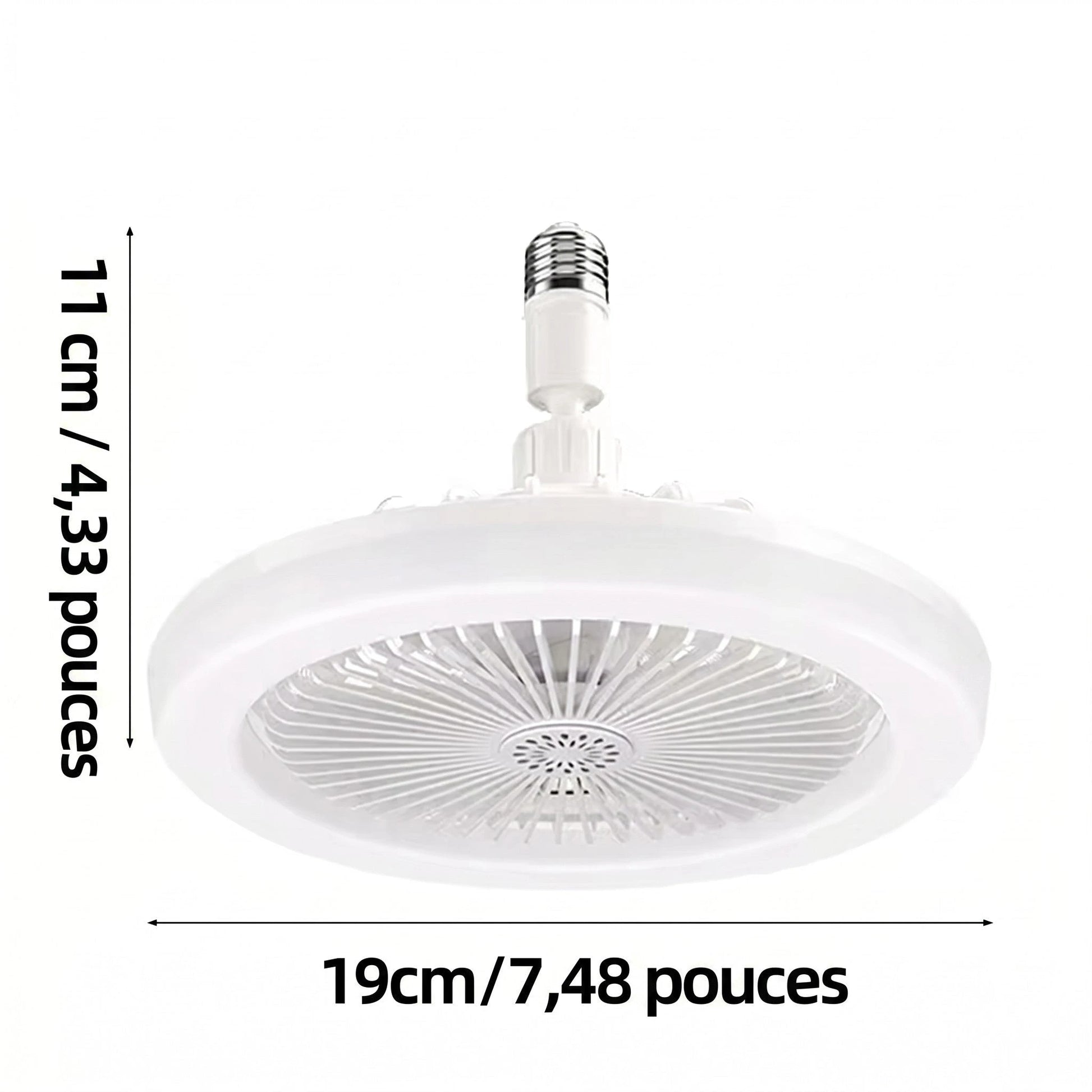 Ventilateur de plafond rotatif LED design moderne intérieur contemporain salon — Mon Univers - Mes Lumières