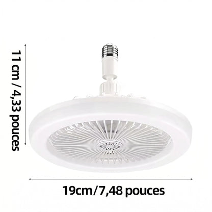 Ventilateur de plafond rotatif LED design moderne intérieur contemporain salon — Mon Univers - Mes Lumières