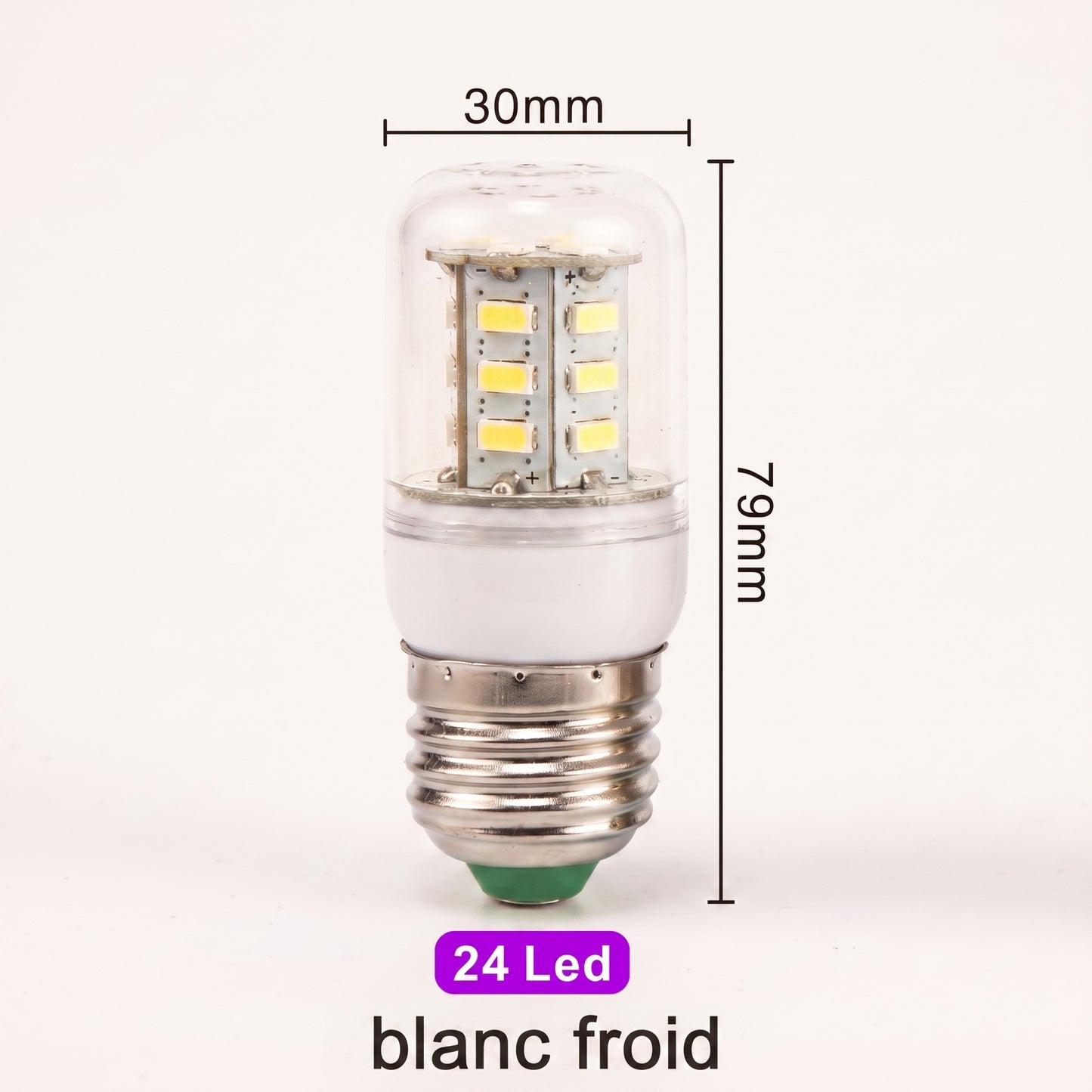 Ampoule LED E27 24 LED blanc froid variante pack de 6 — Mon Univers - Mes Lumières