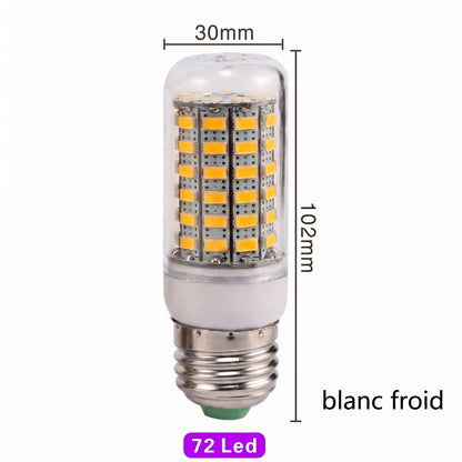 Ampoule LED E27 72 LED blanc froid variante pack de 6 — Mon Univers - Mes Lumières