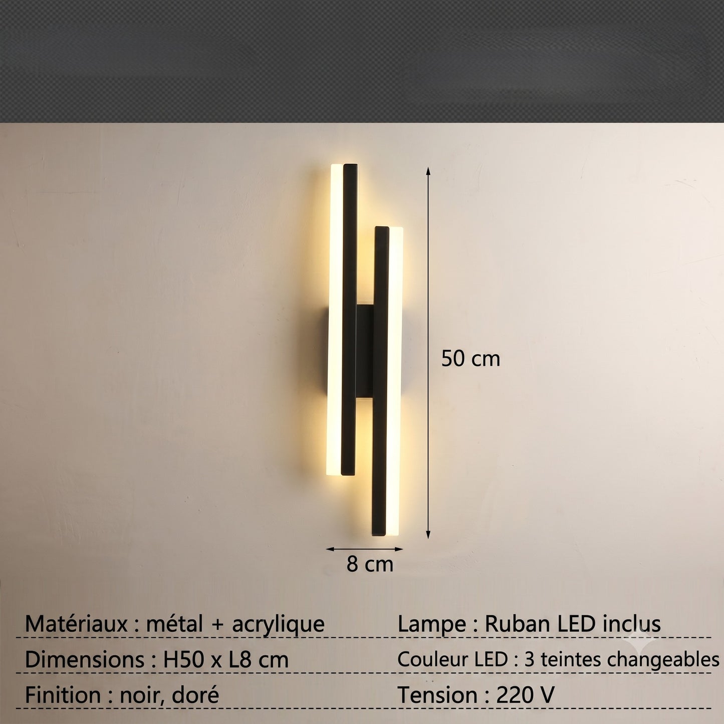 Applique murale pour chambre - Design Chaleureux
