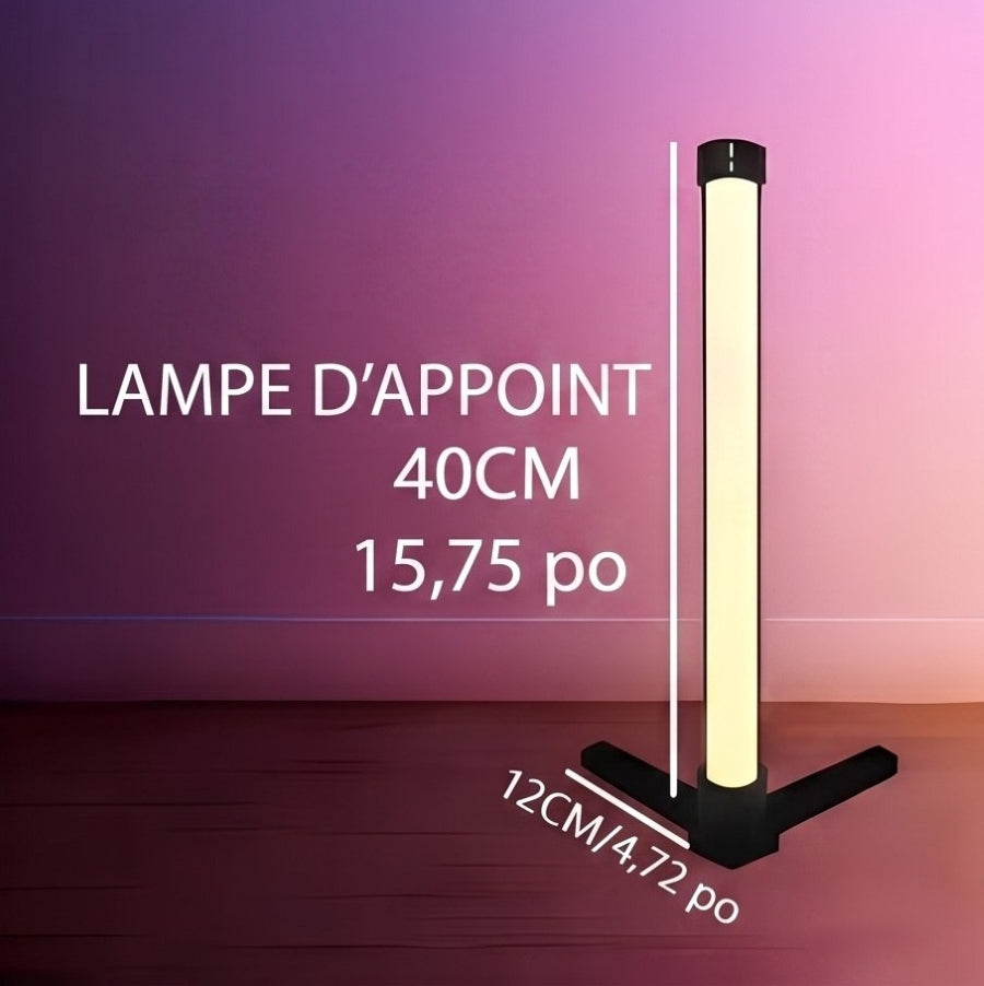 Lampadaire sur pied RGB 40 cm dimensions et ambiance lumineuse — Mon Univers - Mes Lumières