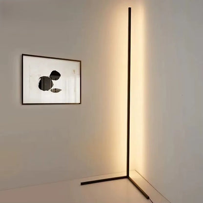 Lampadaire sur pied LED design minimaliste lumière blanche chaude — Mon Univers - Mes Lumières
