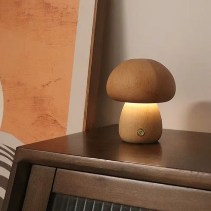 Lampe champignon en bois | Design Ambiance - Mon Univers - Mes Lumières
