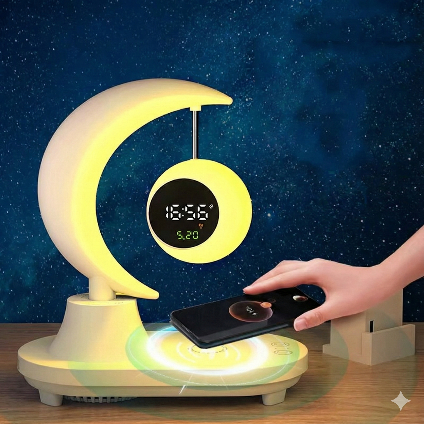 Lampe de chevet design | avec chargeur sans fil PowerLight