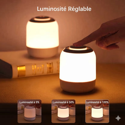 Lampe de chevet tactile LED : 3 intensités réglables