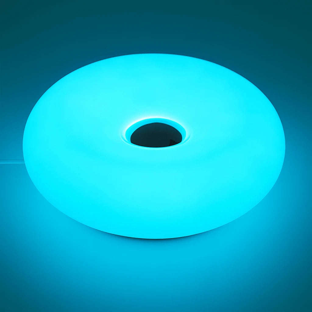 lampe de table donut bleu