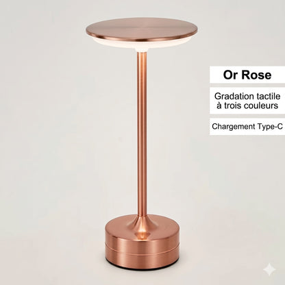 Lampe LED Portable Sans Fil finition argent style scandinave — Mon Univers - Mes Lumières