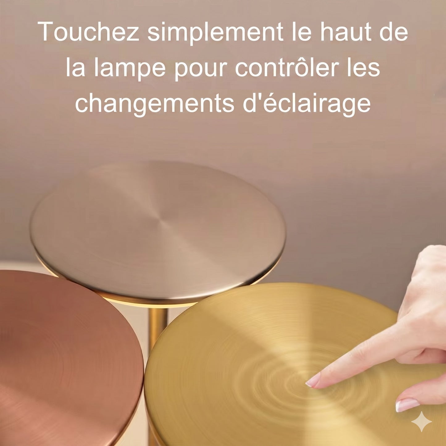 Lampe LED Portable Sans Fil contrôle tactile 3 températures blanc — Mon Univers - Mes Lumières