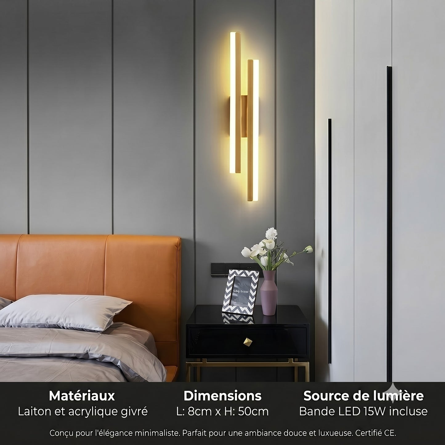 Applique murale pour chambre - Design Chaleureux