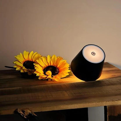 Lampe Eco-Touch Bouteille Design vue de dessus capteur tactile — Mon Univers - Mes Lumières