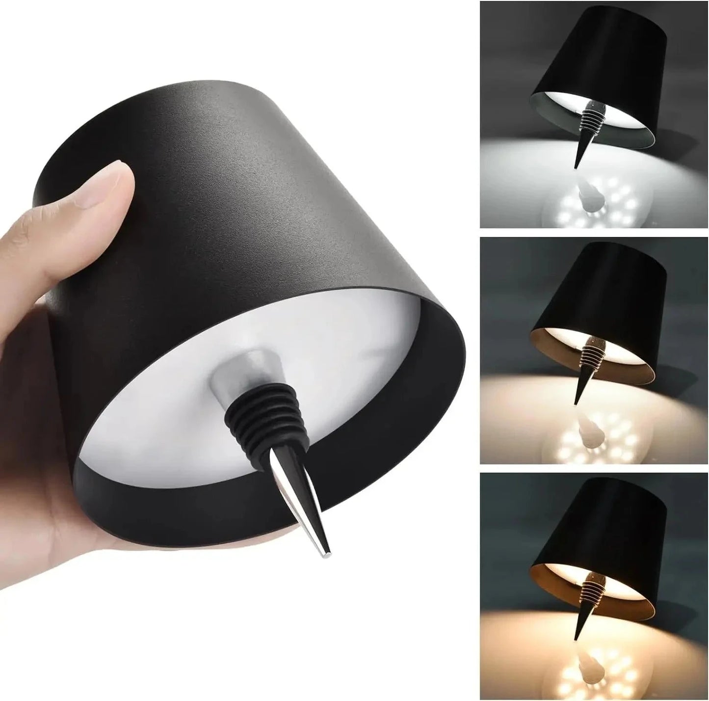 Lampe Eco-Touch Bouteille Design 3 niveaux de luminosité démonstration — Mon Univers - Mes Lumières
