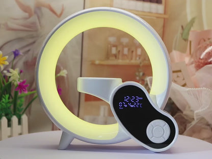 Lampe de chevet Intelligente Multifonction | Chargeur Sans Fil & Ambiance