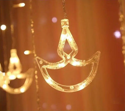 Rideau lumineux Led ambiance Diwali | Féerique - Mon Univers - Mes Lumières