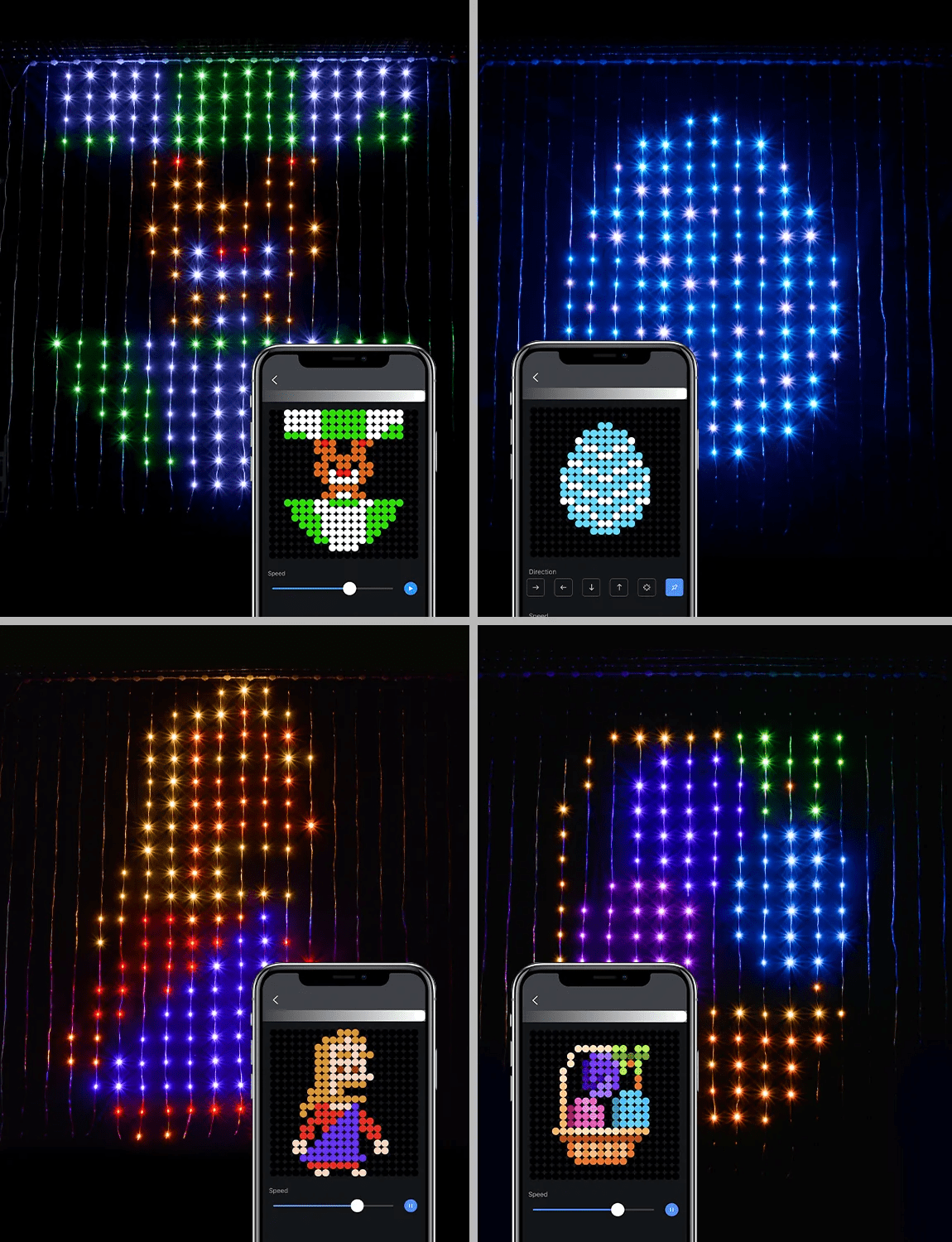 Rideau lumineux Led intelligent guirlande | ColorSync - Mon Univers - Mes Lumières