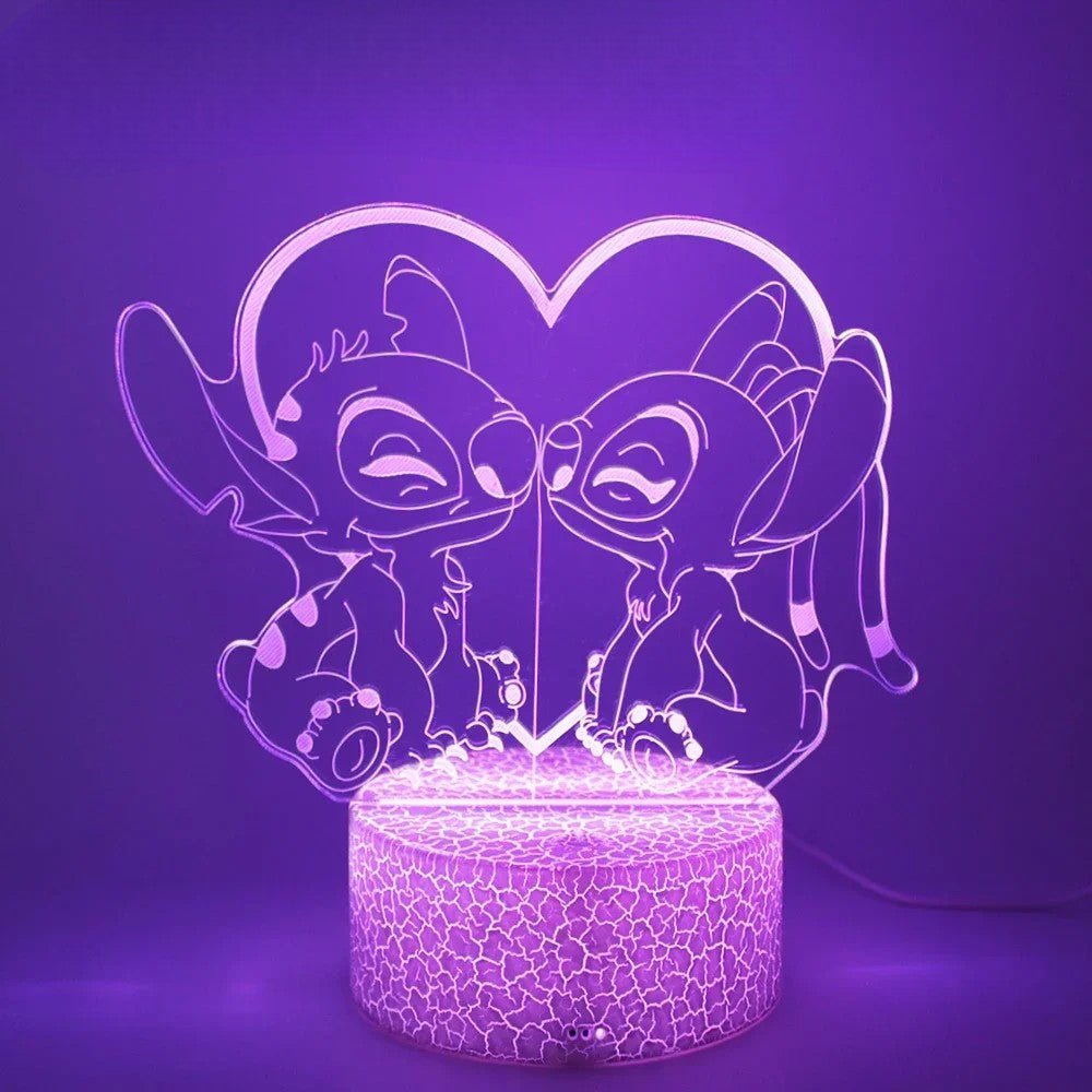 Veilleuse LED - StitchDream™ - Duo Amoureux - Mon Univers - Mes Lumières
