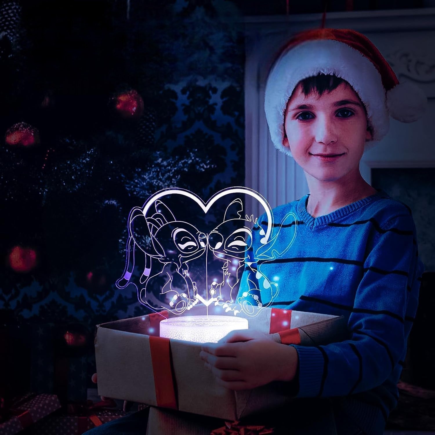 Veilleuse LED - StitchDream™ - Duo Amoureux - Mon Univers - Mes Lumières