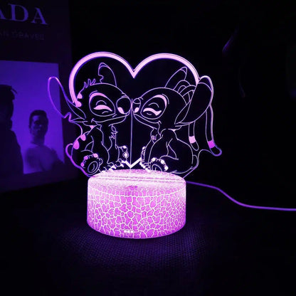 Veilleuse LED - StitchDream™ - Duo Amoureux - Mon Univers - Mes Lumières