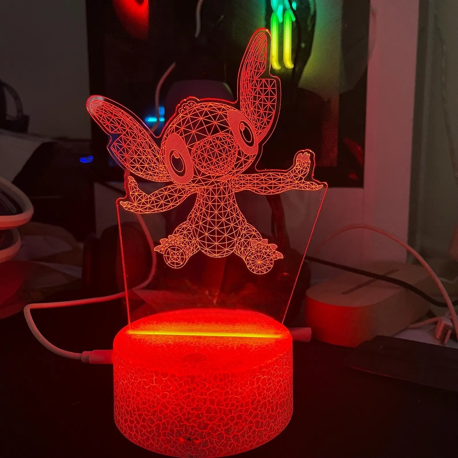 Veilleuse LED - StitchDream™ - Maillage 3D - Mon Univers - Mes Lumières